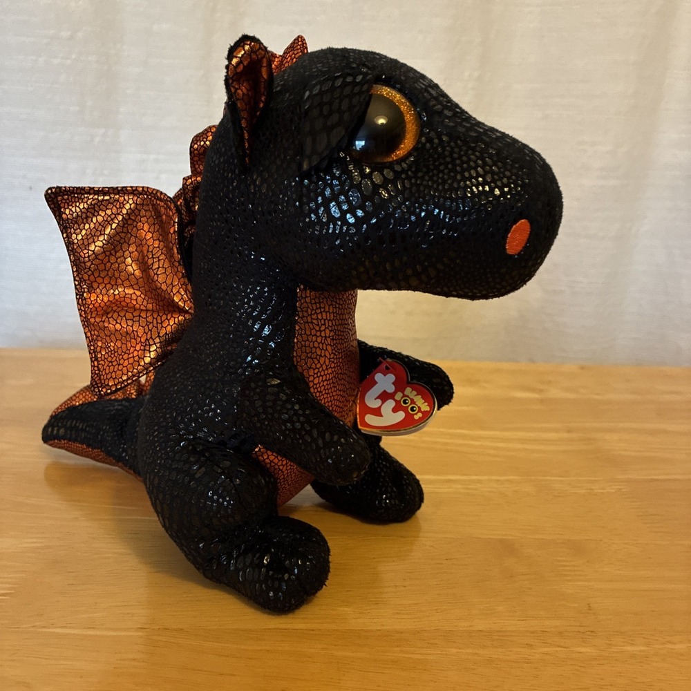 Ty Beanie Boos 2017 Merlin 9" With Tags Exclusive Dragon Halloween